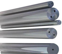Dual Straight Hole Tungsten Carbide Steel Rod Polished 3.2mm To 20.2mm