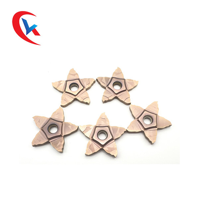 5-Sided Pentagon Groove Width 1.0-3.0 Mm Cutting Edge Processing Solutions Carbide Grooving Inserts