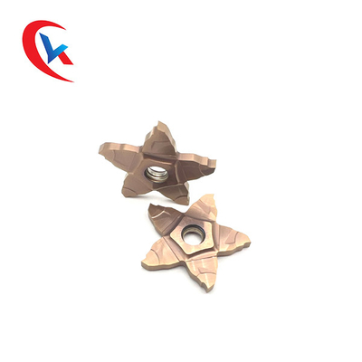 5-Sided Pentagon Groove Width 1.0-3.0 Mm Cutting Edge Processing Solutions Carbide Grooving Inserts