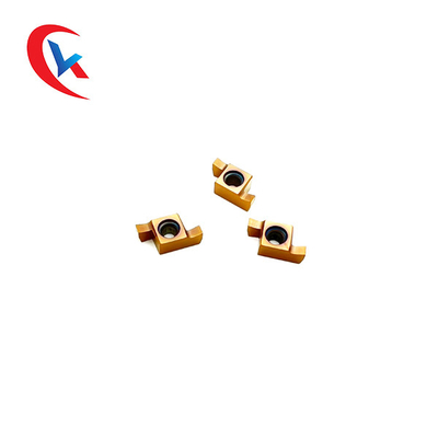GER-C Bronze Coating Carbide Grooving Inserts Slot Width 1.0-3.0mm For CNC Machines