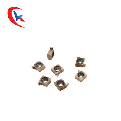 Model 6GR Automatic Lathe Tool Bronze Coating Carbide Grooving Inserts HRA91.8