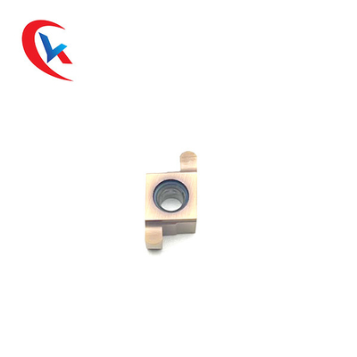 GER200-100CR Light Gray PVD Processed Workpieces Carbide Grooving Inserts