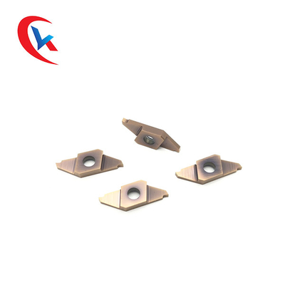TKF16R200-S Carbide Grooving Inserts With HRA 91.8 Hardness Light Gray Color