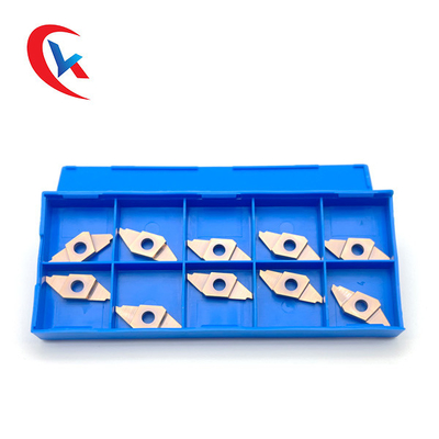TKF16R200-S Carbide Grooving Inserts With HRA 91.8 Hardness Light Gray Color
