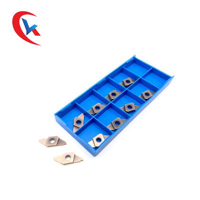 TKF16R200-S Carbide Grooving Inserts With HRA 91.8 Hardness Light Gray Color