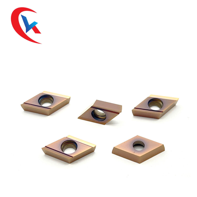 CNC lathe finishing blade DCGT11T301R-Y Bronze coating HRA 91.8 Tungsten Carbide Inserts