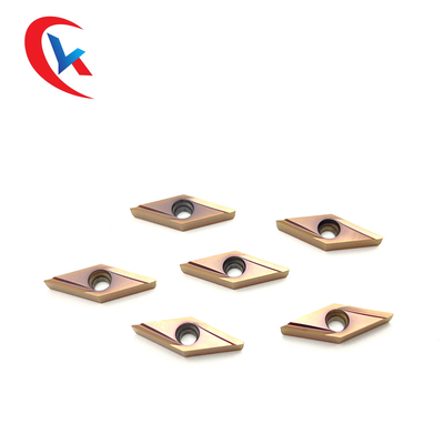 CNC Finishing Blade VBGT 110302R-Y Bronze Wear-Resistant Coating HRA 91.8 Tungsten Carbide Inserts