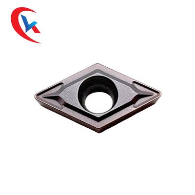 DCMT070204 Processing Steel Parts Tungsten Carbide Inserts Physical Coating