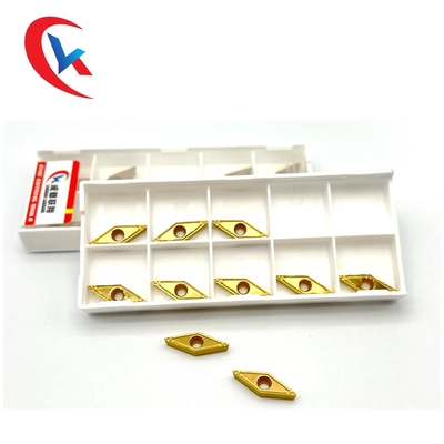VBMT110304-HQ Yellow Chemically Coated Boring Inserts For Steel Tungsten Carbide Inserts