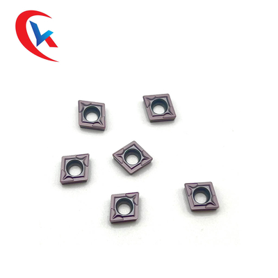 CCMT060204 Carbide Milling Inserts Stainless Steel Finishing Pvd Coated