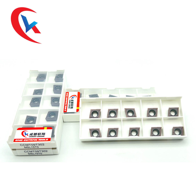 CCMT09T304 Tungsten Carbide Inserts Stainless Steel Finishing Physical Coating