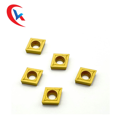 CCMT120404 Tungsten Carbide Inserts Special Chemical Coating For Steel Parts