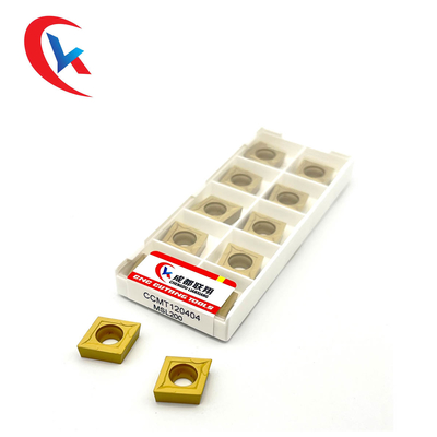 CCMT120404 Tungsten Carbide Inserts Special Chemical Coating For Steel Parts
