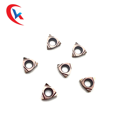 WBGT060202L-F Tungsten Carbide Inserts Stainless Steel Finishing Physical Coating