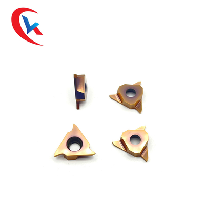 GBA43R100 Bronze Physical Coating Three Cutting Edges Cutting And Slotting Tool Carbide Grooving Inserts