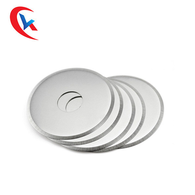 Fine Grain Circular Slitter Blades Grey Tungsten Carbide Cutting Disc With Sharp Edge