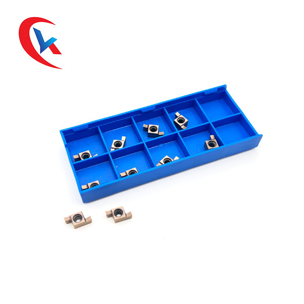 GER-C Bronze Coating Carbide Grooving Inserts Slot Width 1.0-3.0mm For CNC Machines