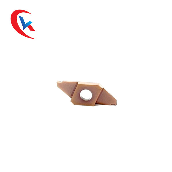 TKF16R200-S Carbide Grooving Inserts With HRA 91.8 Hardness Light Gray Color