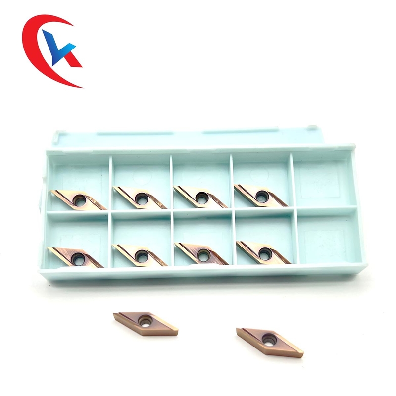 CNC Finishing Blade VBGT 110302R-Y Bronze Wear-Resistant Coating HRA 91.8 Tungsten Carbide Inserts