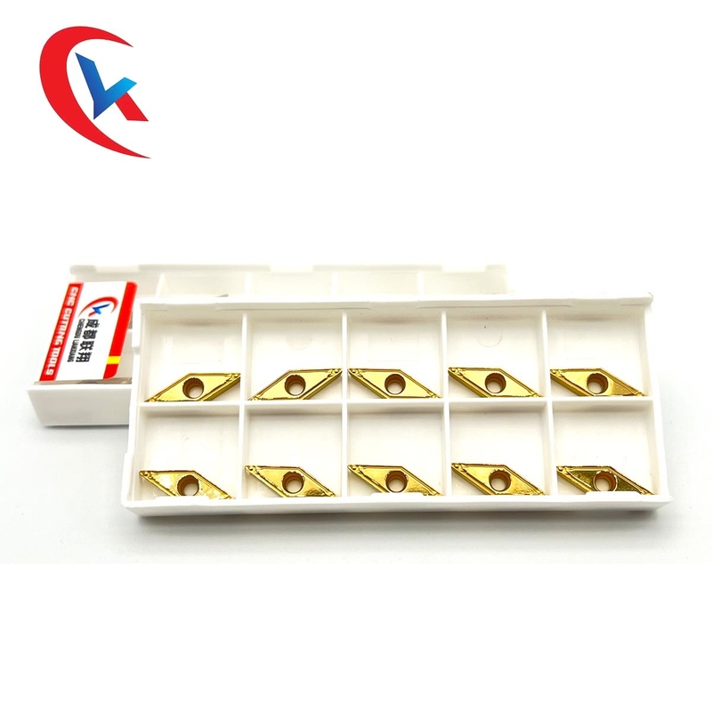 VBMT110304-HQ Yellow Chemically Coated Boring Inserts For Steel Tungsten Carbide Inserts