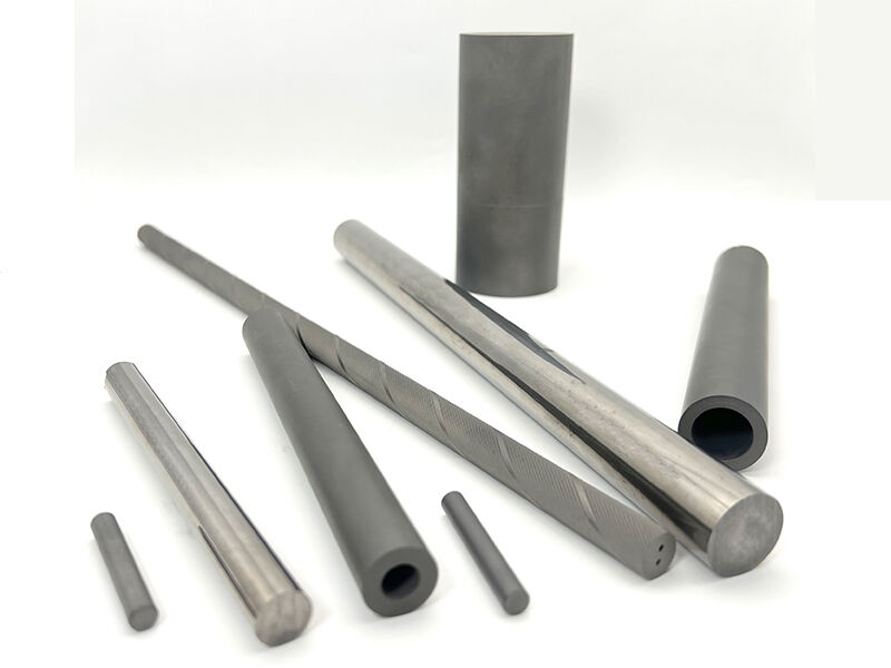 Carbide round bar blanks, solid round bars, single straight hole round bars, double straight hole round bars, and double spiral hole round bars