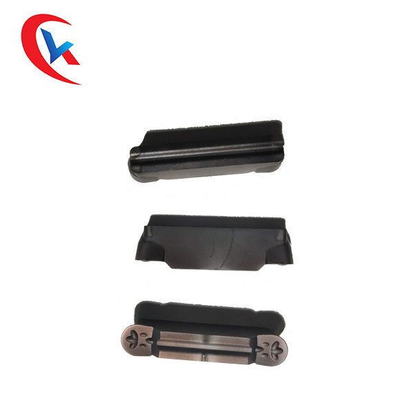 External Tungsten Carbide Inserts Turning HRC 35 - 50 Coating MRN500-M Carbide Grooving Inserts